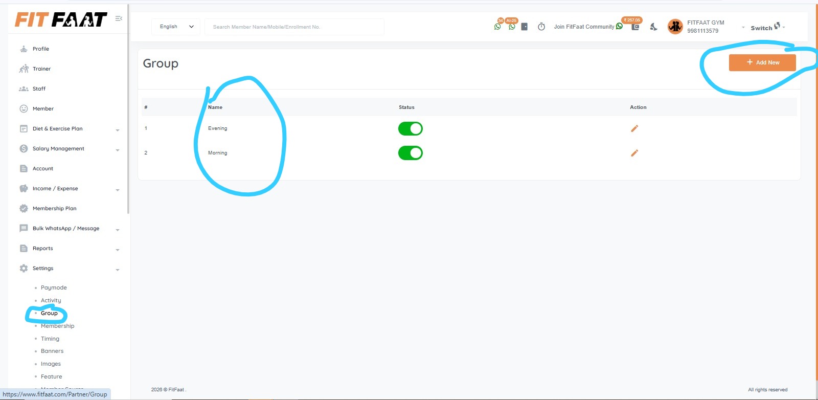 Introducing Group Management in FitFaat!